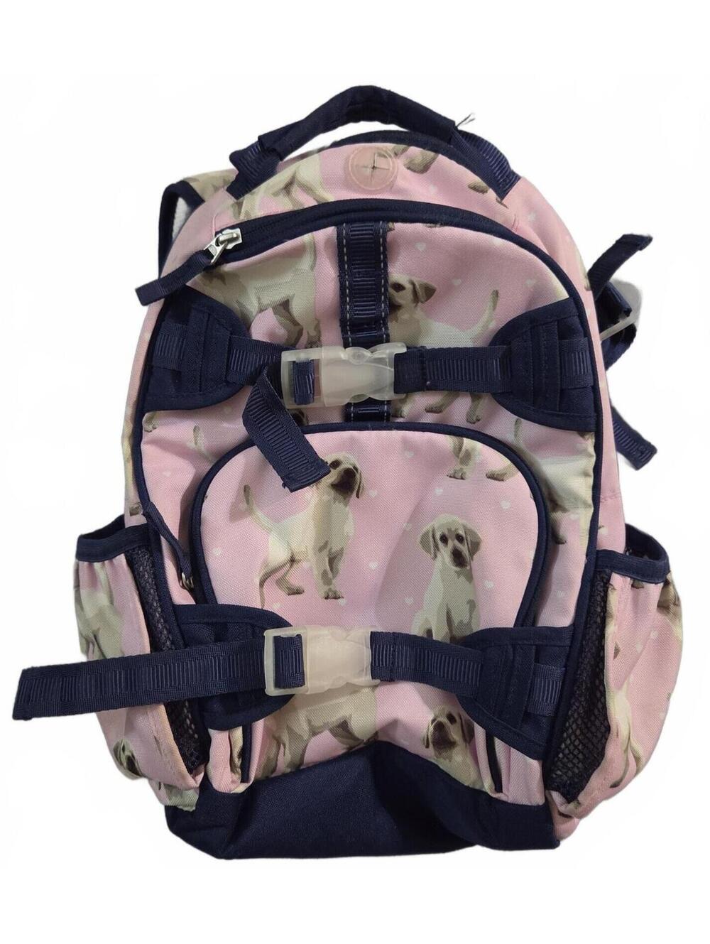 Pottery Barn Kids Pink Dog Print Backpack